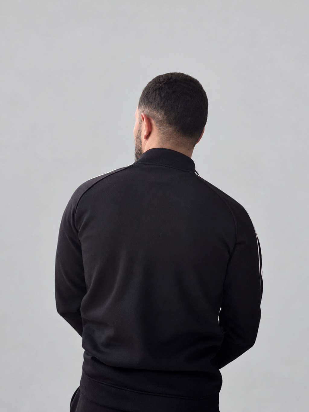 Half-Zip Club Africain en molleton gratté — Rouge et Noir