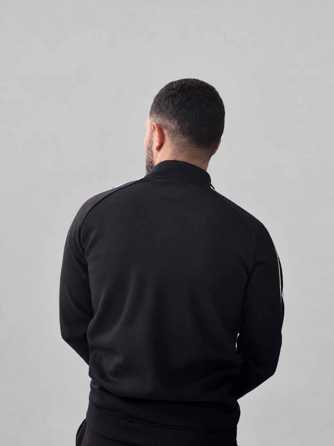 Half-Zip Club Africain en molleton gratté — Rouge et Noir