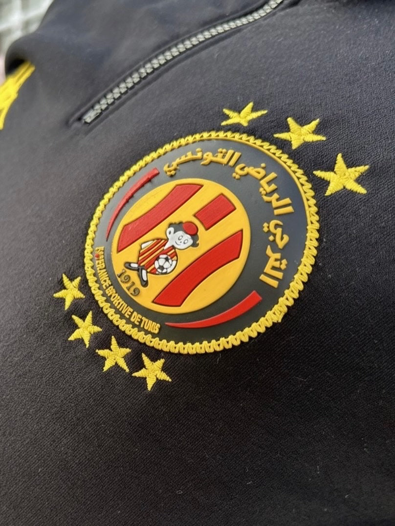 Half-Zip Espérance de Tunis en molleton gratté — Noir