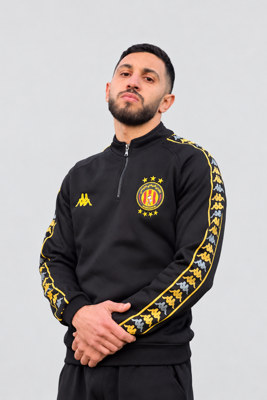 Half-Zip Espérance de Tunis en molleton gratté — Noir