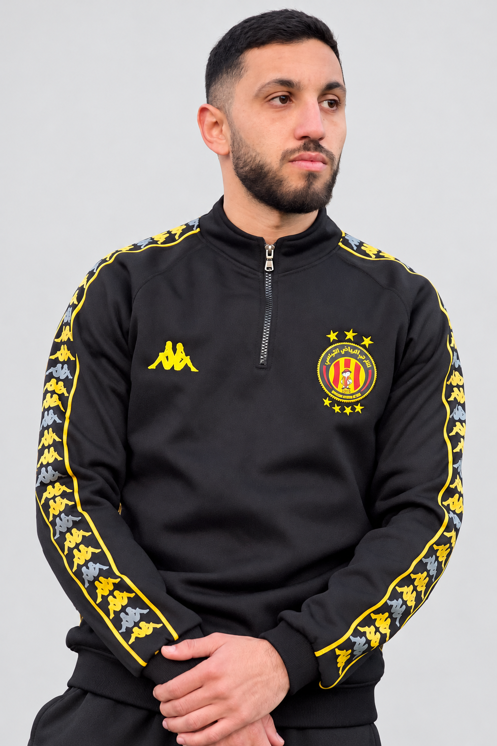 Half-Zip Espérance de Tunis en molleton gratté — Noir
