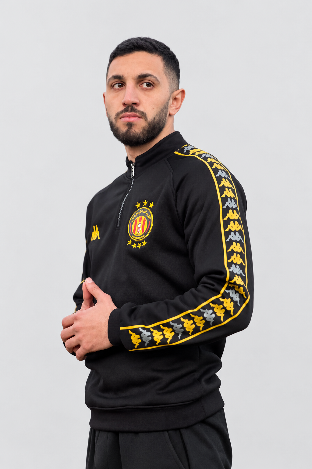 Half-Zip Espérance de Tunis en molleton gratté — Noir