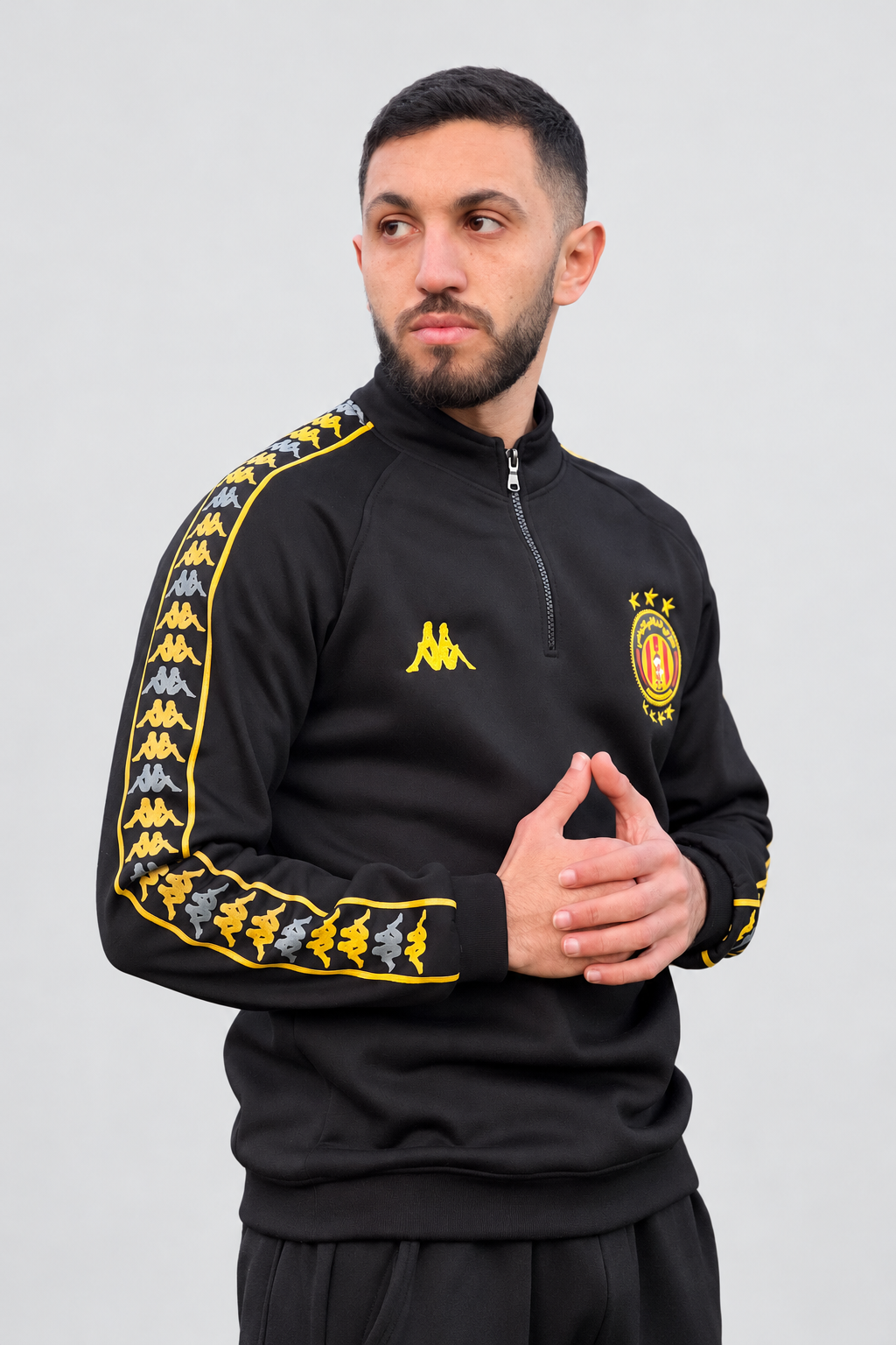 Half-Zip Espérance de Tunis en molleton gratté — Noir